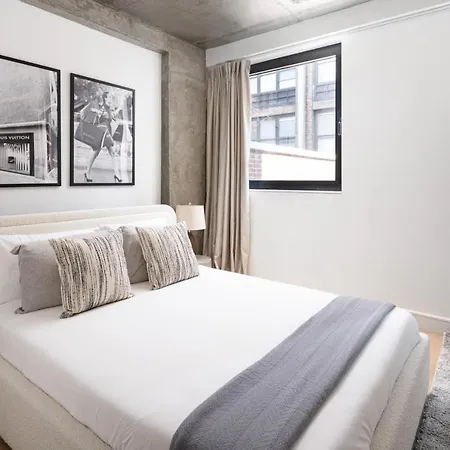 Stylish Penthouse With Ceiling To Floor Windows Apartment New York