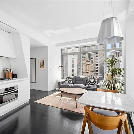 Financial District 1br W Wd Gym Elevator Nyc-1361 * New York