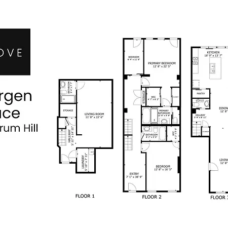 Bergen Place By Rove Triplex With Deck & Garden New York