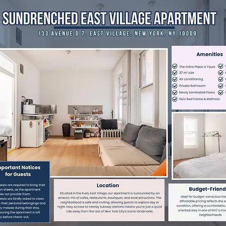 Sundrenched East Village Apartment