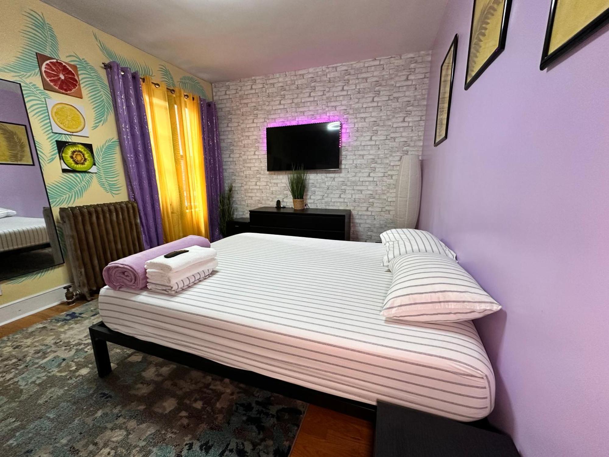 Apartment Modern Xl Queen Comfort & Character In Harlem New York