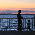 60s Surf Camper With Nyc Skyline View In Rockaway New York