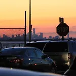 60s Surf Camper With Nyc Skyline View In Rockaway New York