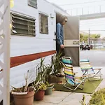 60s Surf Camper With Nyc Skyline View In Rockaway *