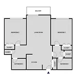 Apartment Midtown 2br W Gym Wd Nr Times Square Nyc-1348 New York