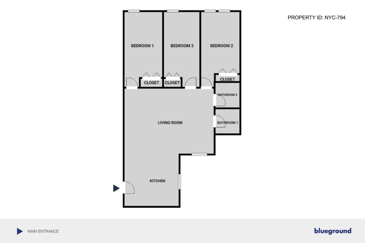 Brooklyn Heights 3br W Wd Bike Elevator Nyc-794 *