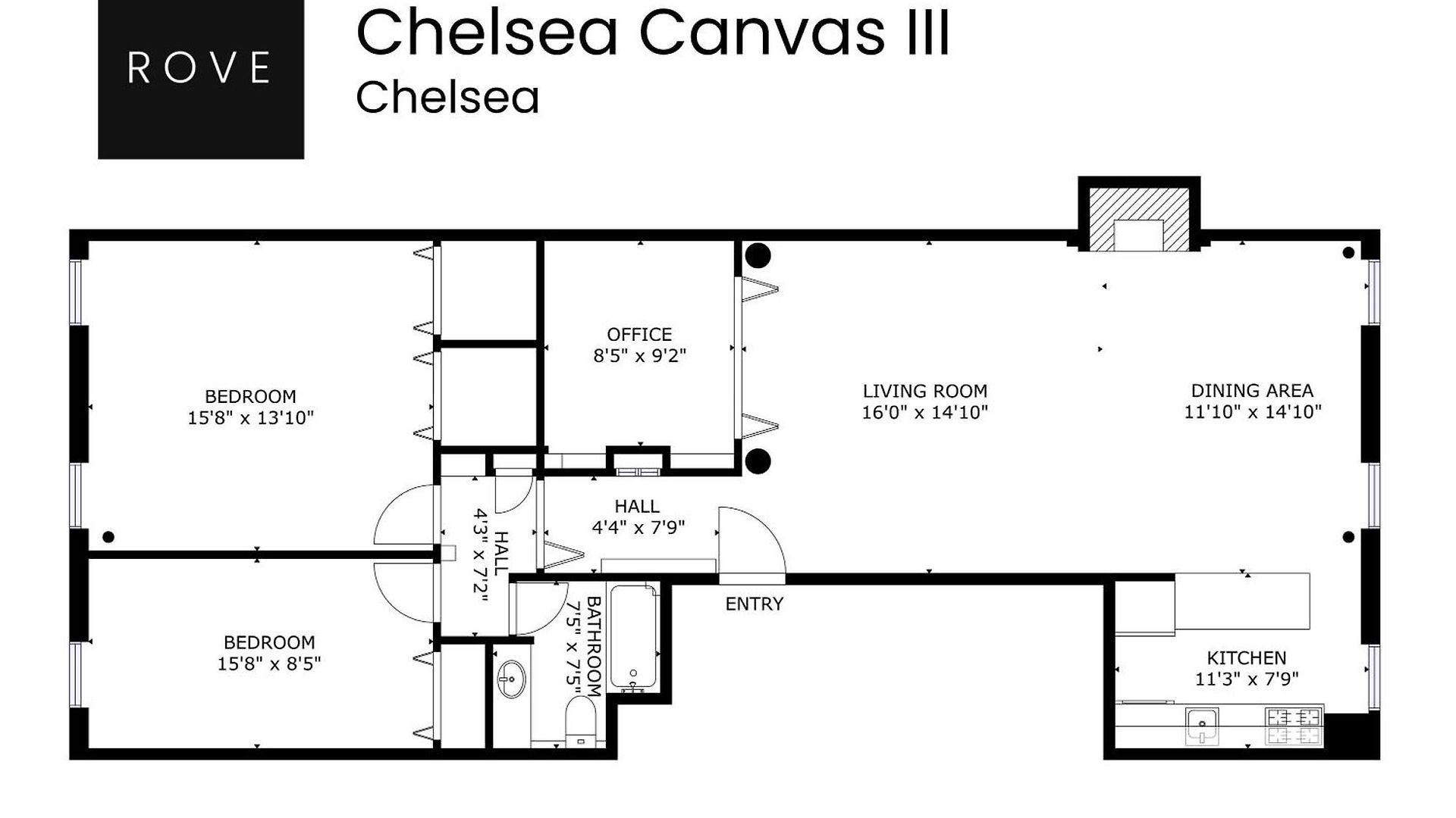 Apartment Chelsea Canvas Iii By Rove Travel Charming 2br Gem