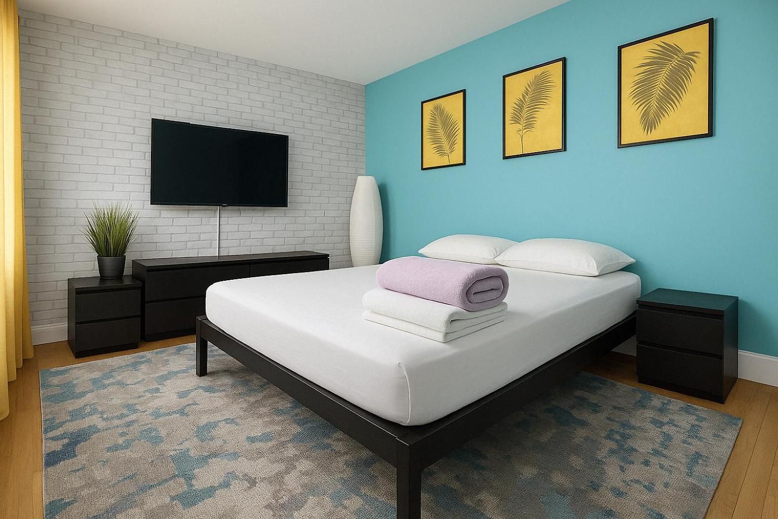 Apartment Blue Style In