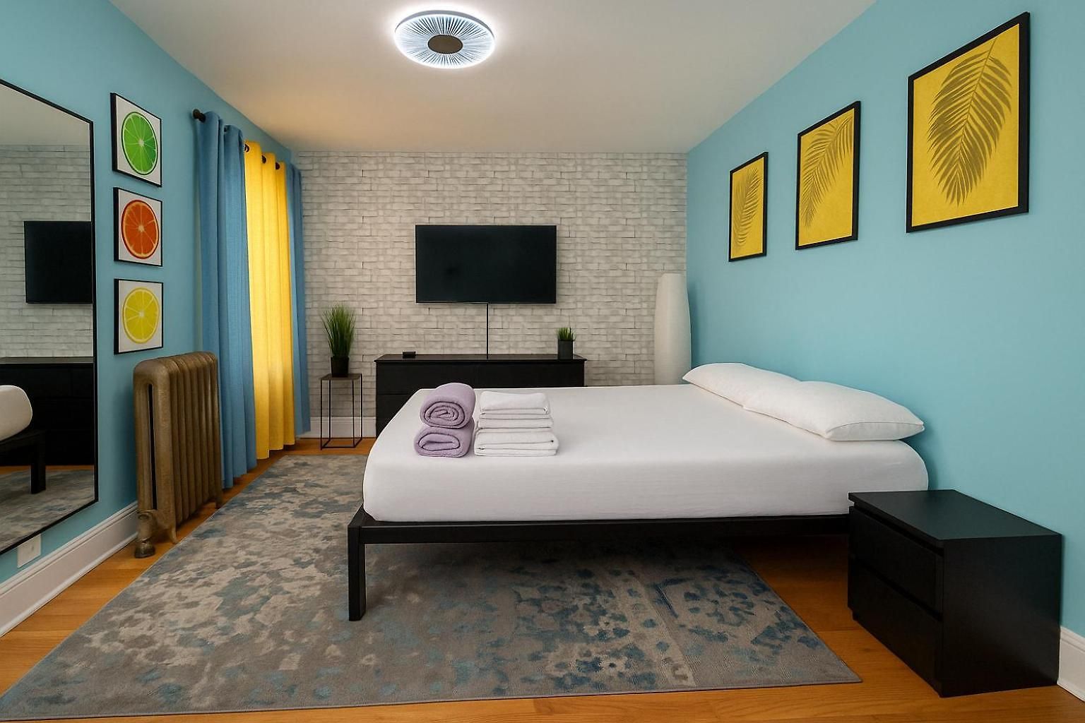 Blue Style In Apartment *