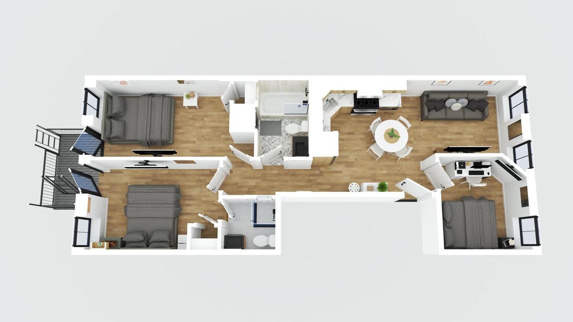 Chic & Modern 3br Retreat In The Heart Of Brooklyn Apartment *
