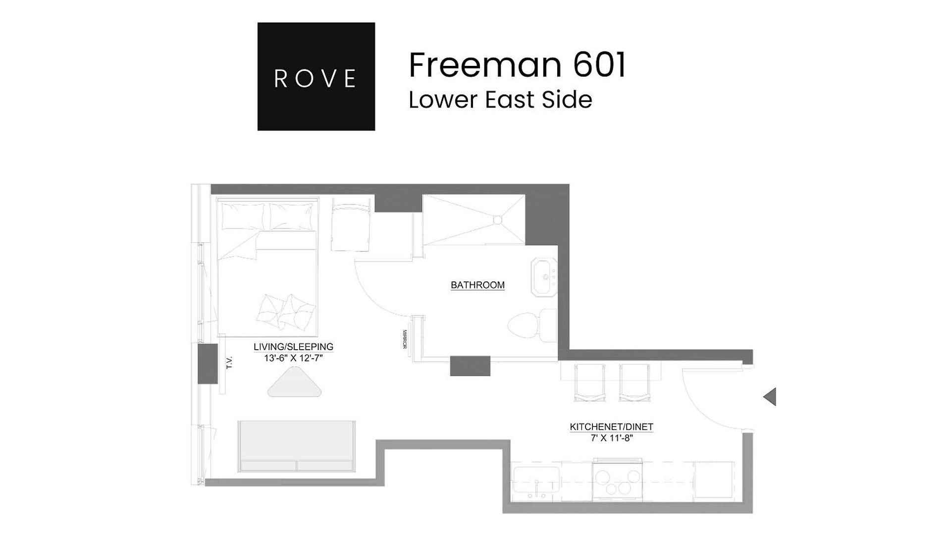 Freeman 601 By Rove With Shared Amenities New York