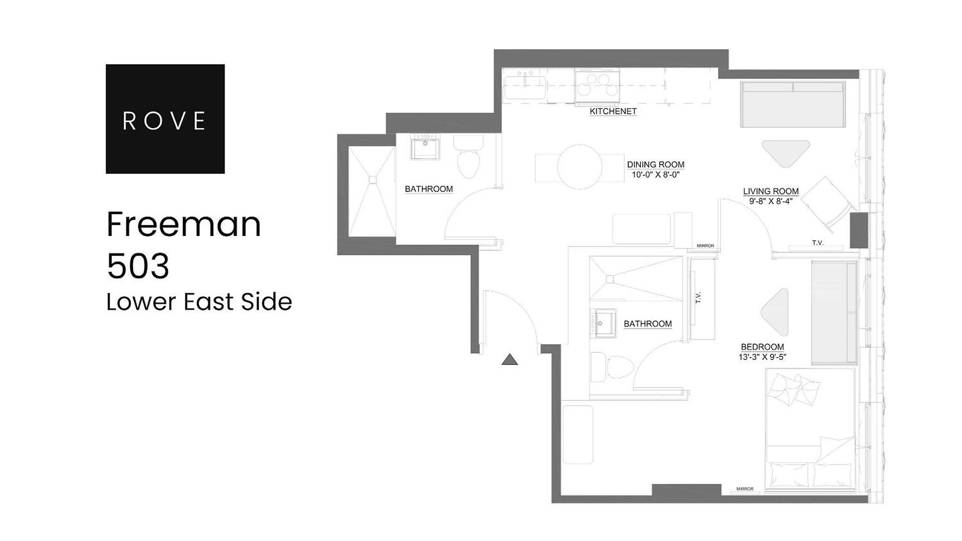 Freeman 503 By Rove Travel - 1br With Shared Amenities *