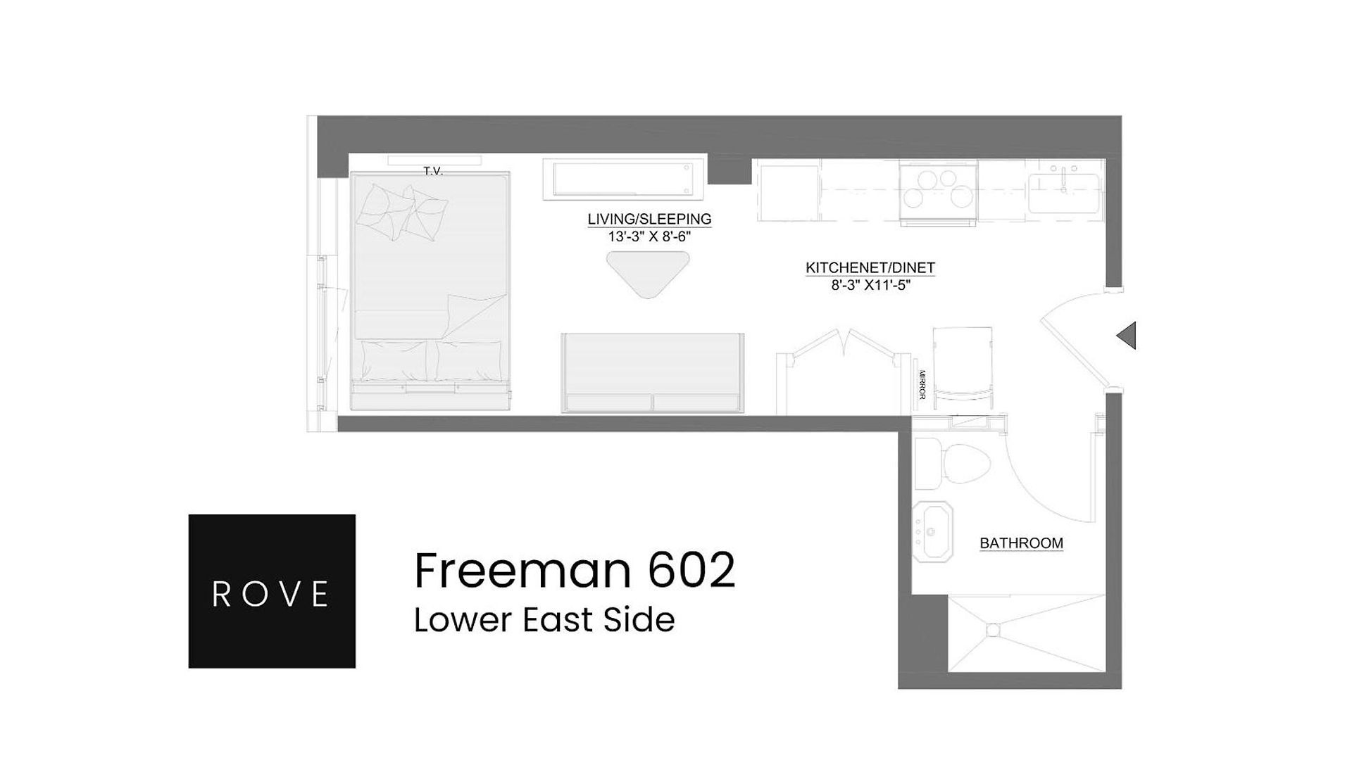 Freeman 602 By Rove Travel - With Shared Amenities Apartment *