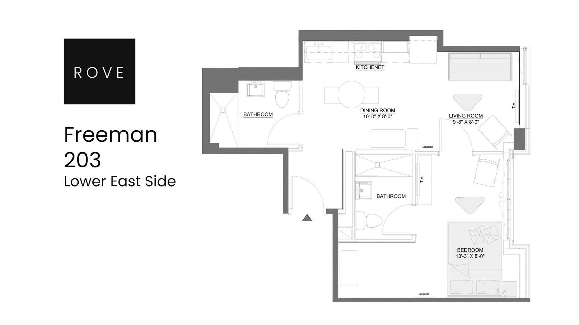 Holiday home Freeman 203 By Rove Travel -1br With Shared Amenities