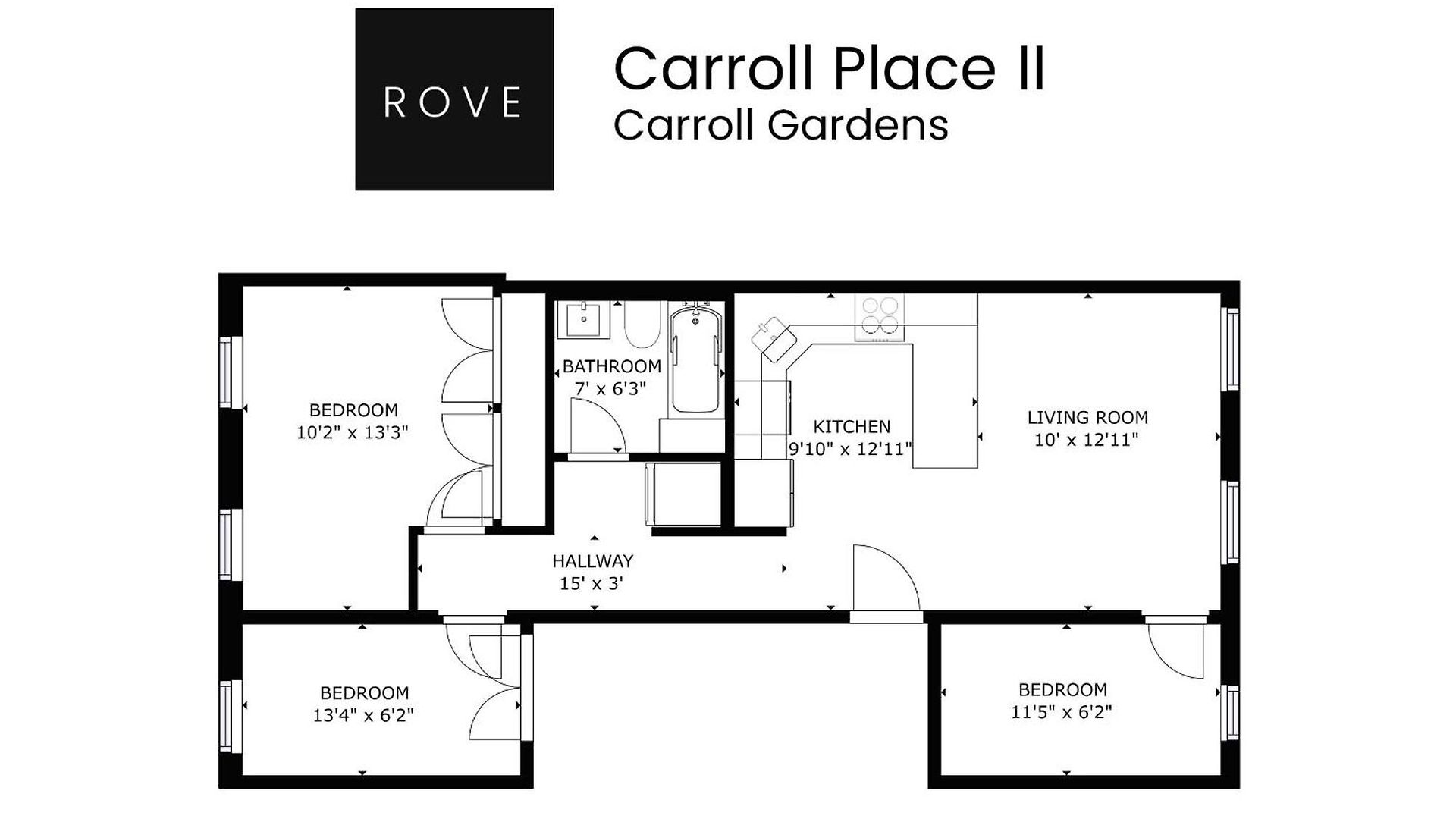 Apartment Carroll Place Ii - Bright 3br Carroll Gardens