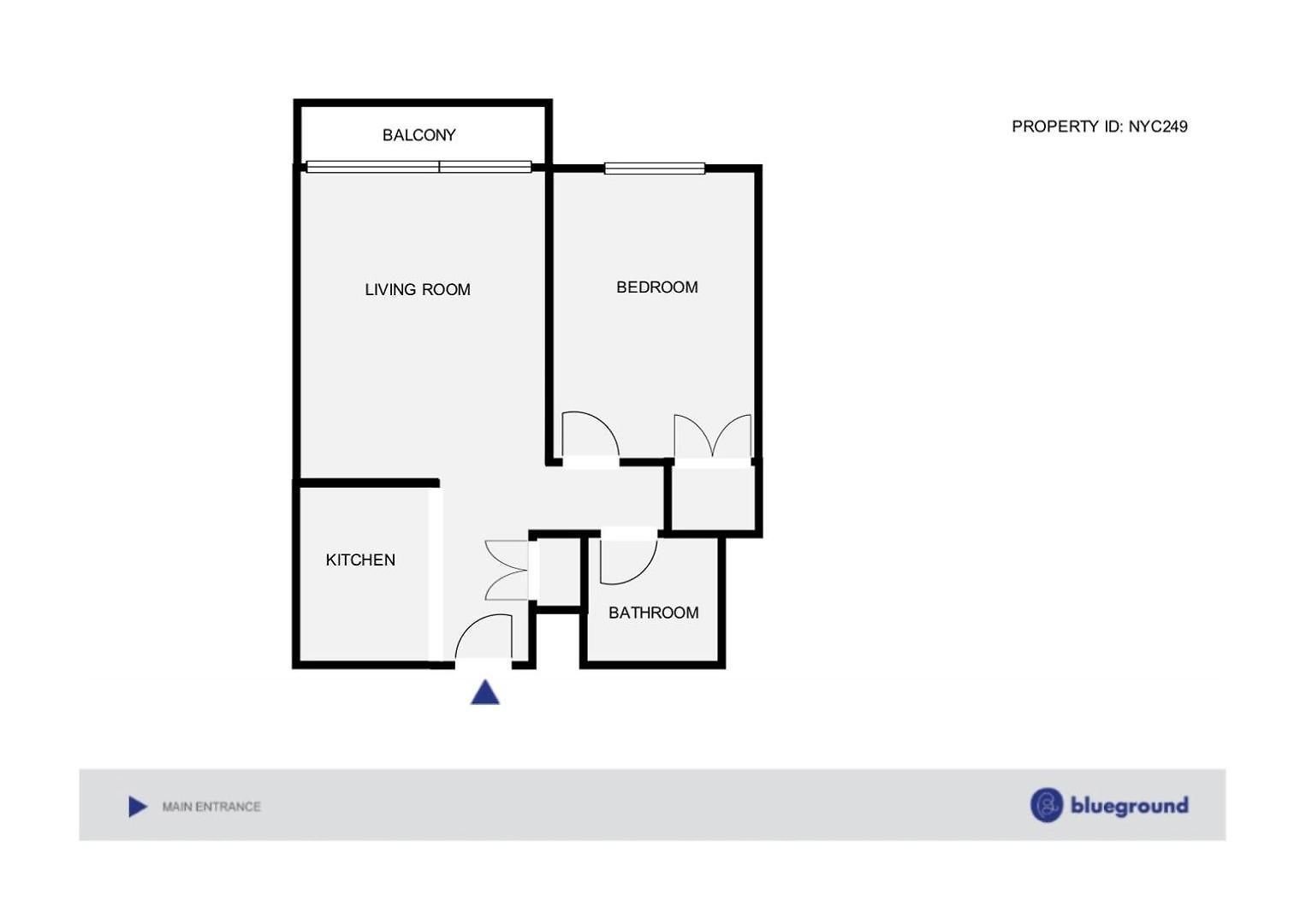 Apartment Hells Kitchen 1br W Gym Doorman Lounge Nyc-249