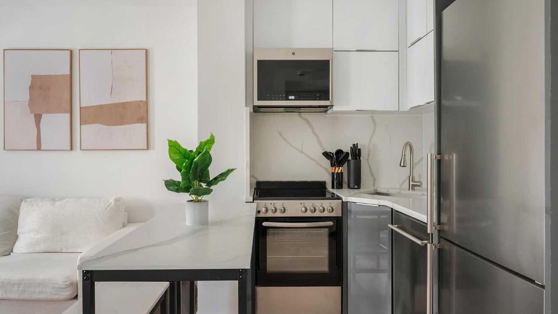 317-4b Brand New Modern 1br Union Square Wd In Unit *