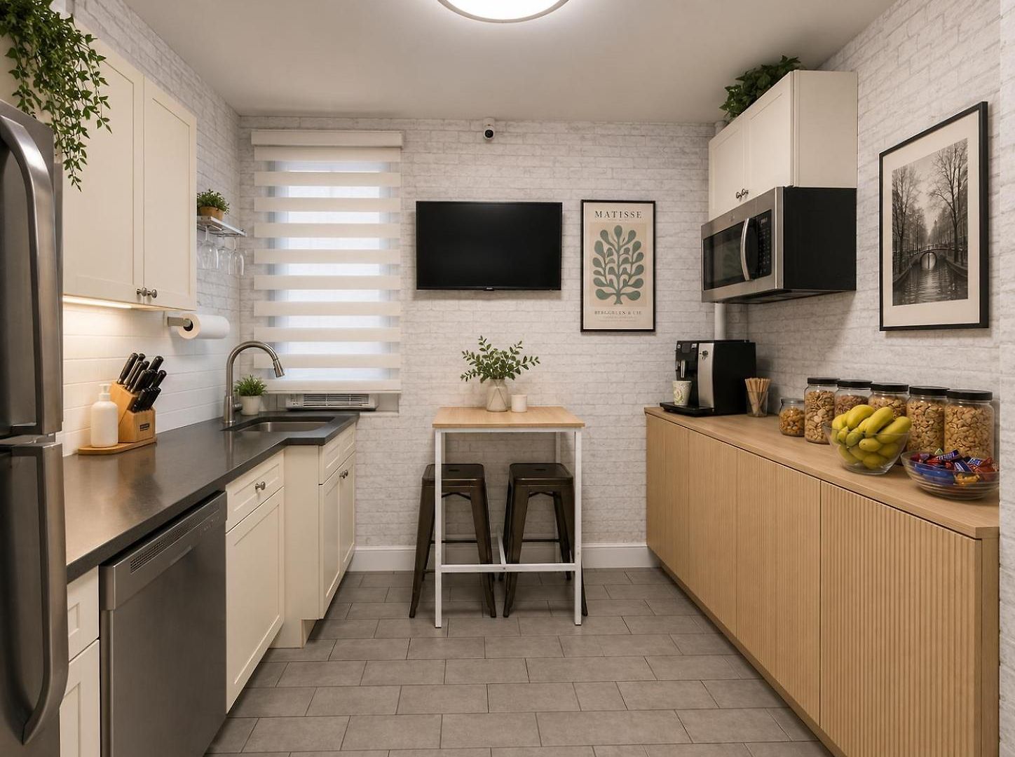Apartment Blue Style In New York