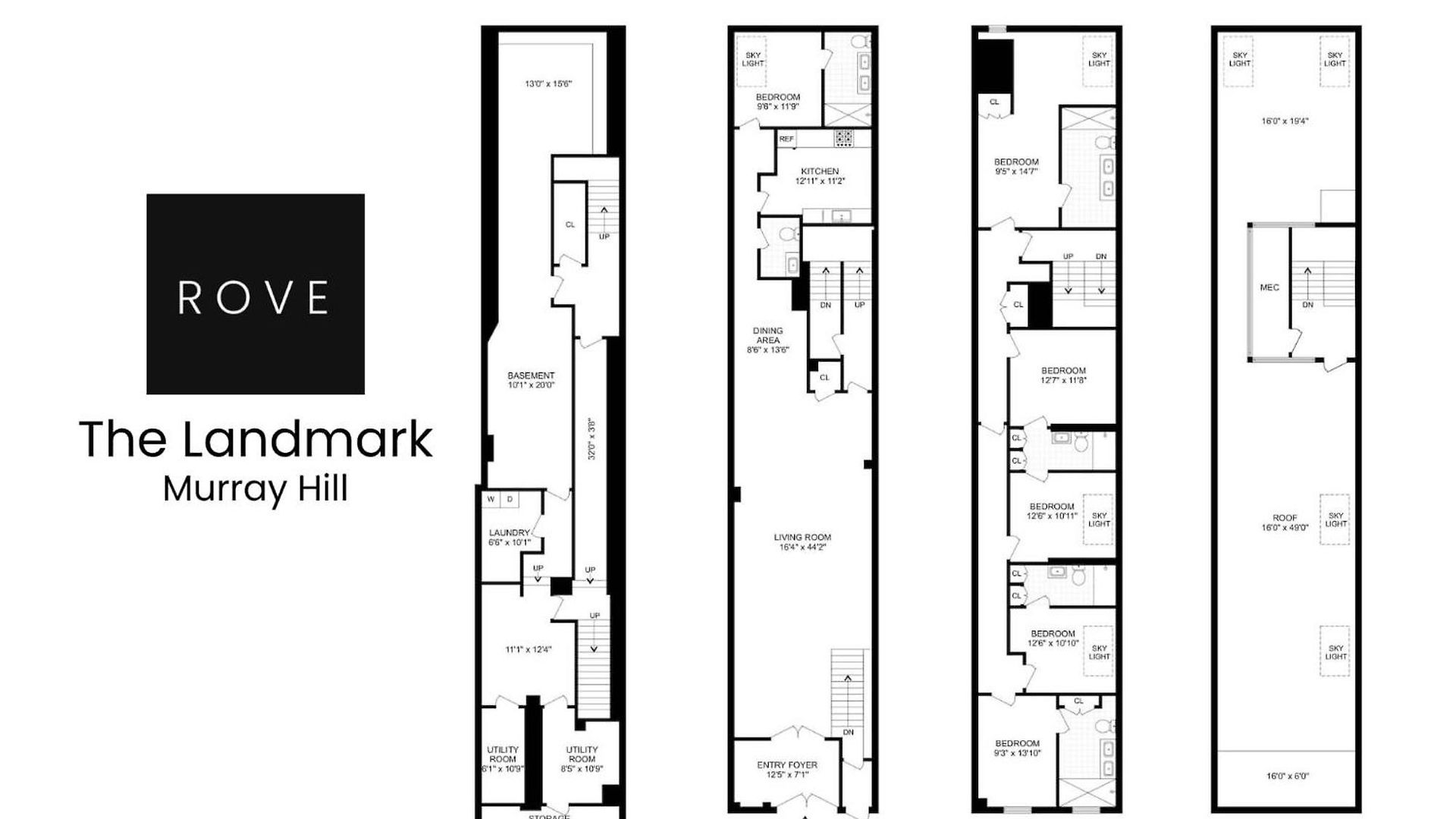 The Landmark By Rove Travel - Townhome With Roof Deck Holiday home New York