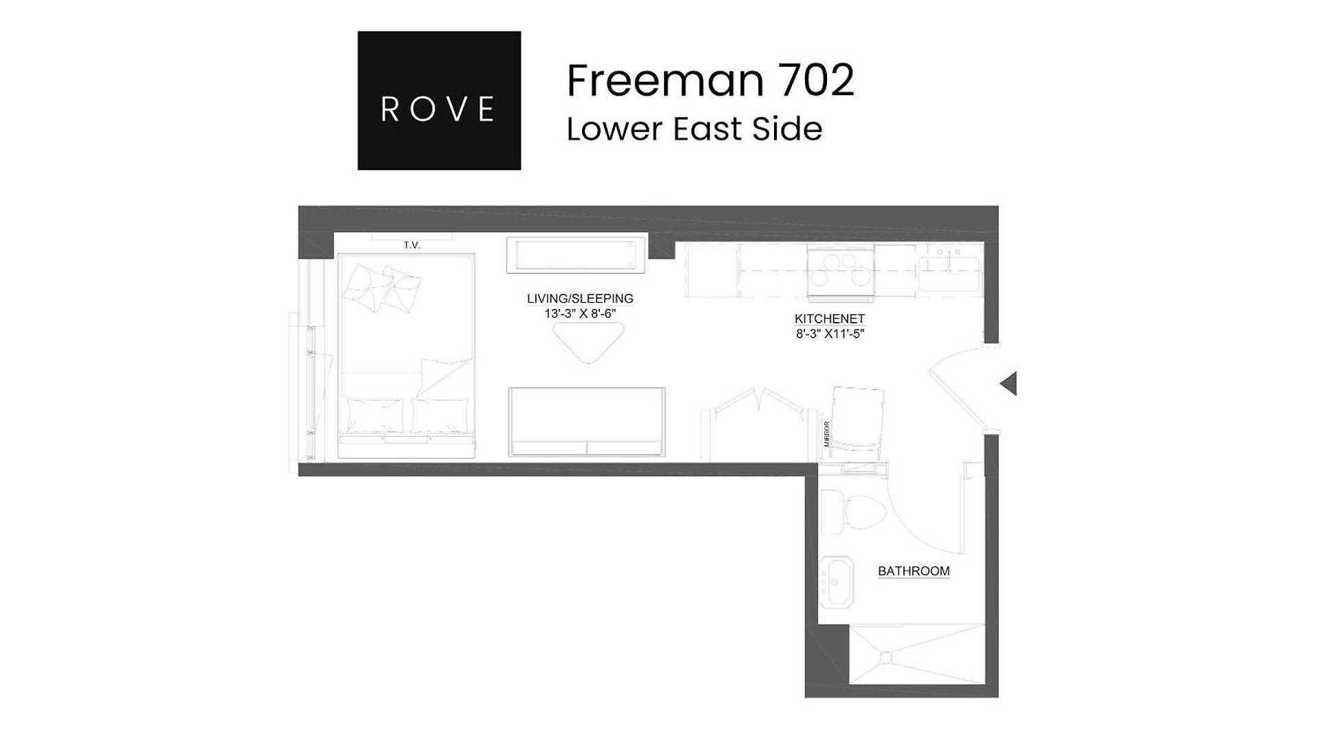 Freeman 702 By Rove Travel - With Shared Amenities Holiday home New York