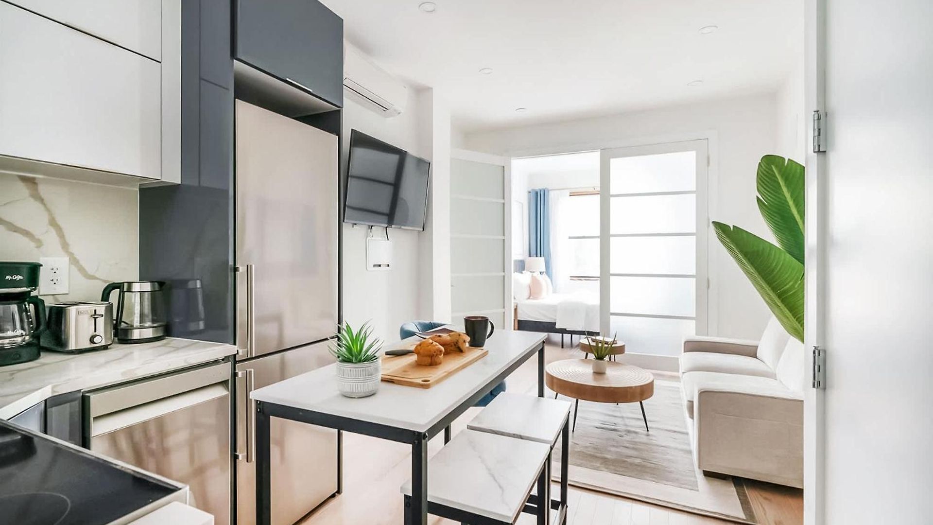 14-1b Sleek Modern 1br Union Square Wd In Unit * New York