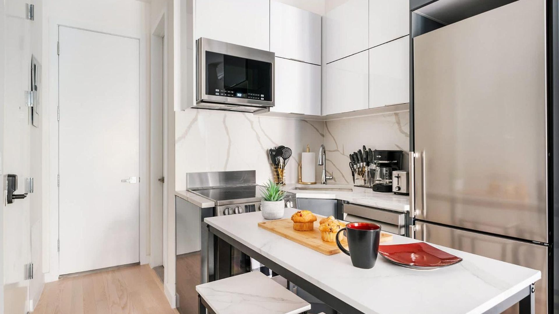 14-1b Sleek Modern 1br Union Square Wd In Unit Apartment *
