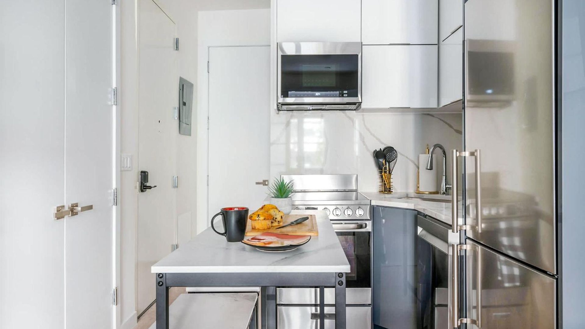 14-1b Sleek Modern 1br Union Square Wd In Unit *
