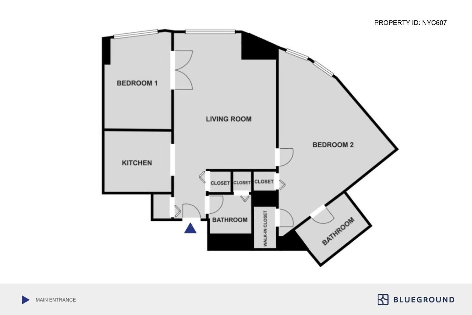 Apartment Blueground Battery Park Rooftop Nr Battery Park Nyc-607 *
