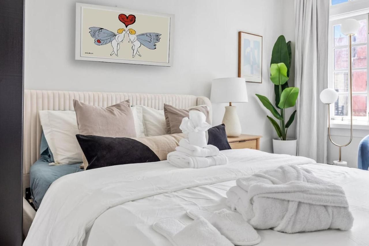 The West Village Penthouse Huge Windows Desk Skylights Cobblestone Street Apartment