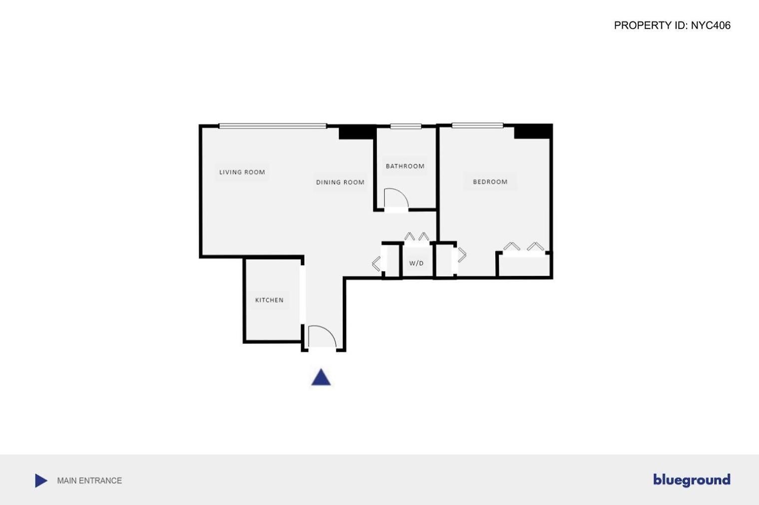 Apartment Blueground Gramercy Park Rooftop Nr Gramercy Park Nyc-406 *