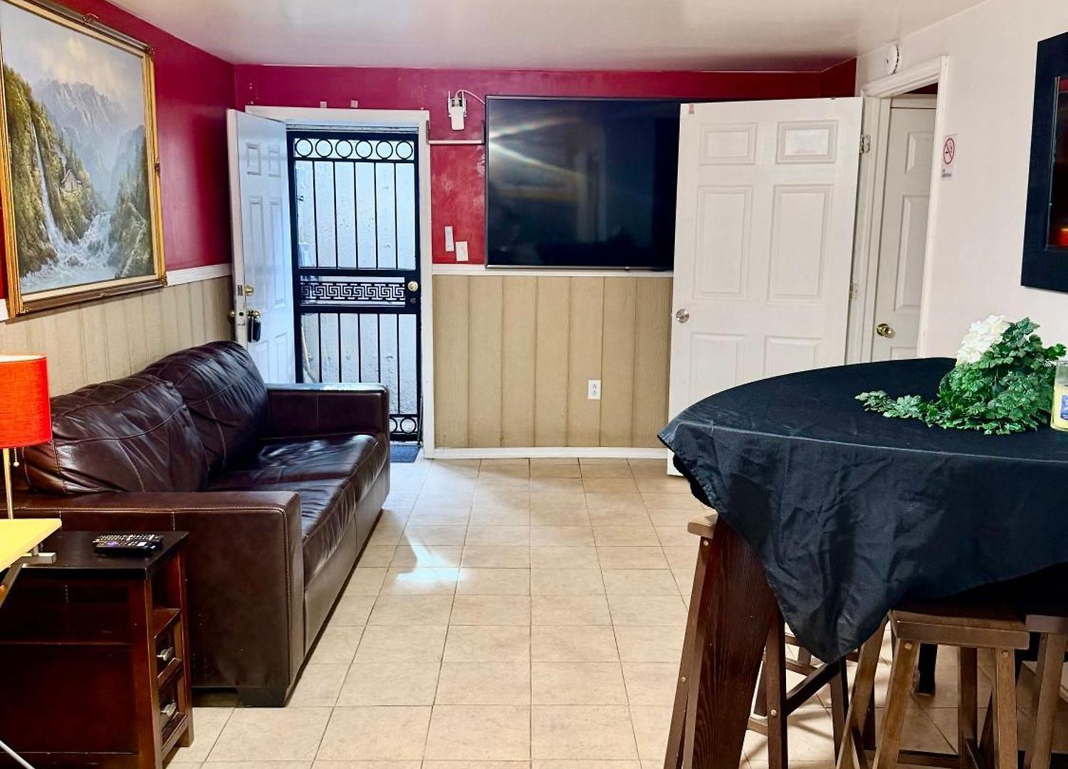 Large 3-bedrooms/2-bath Apt, One Block To Train