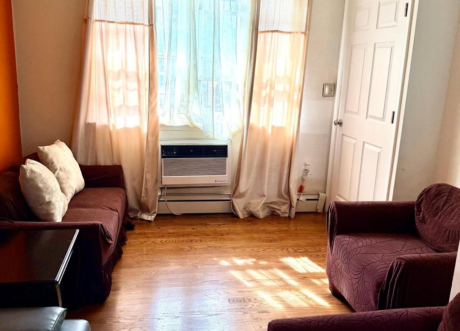 Large 3-bedrooms/2-bath Apt, One Block To Train New York