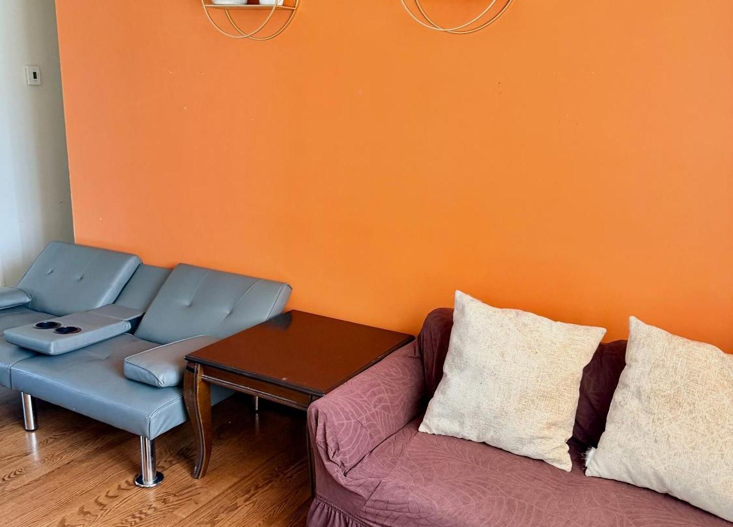 Large 3-bedrooms/2-bath Apt, One Block To Train *