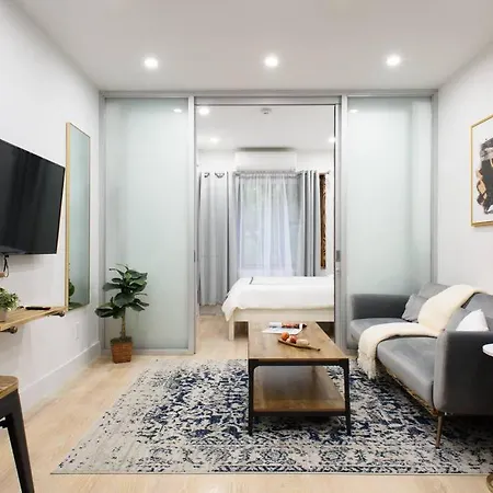 78-2d New Furnished 1br Wd Walk To Park Apartment