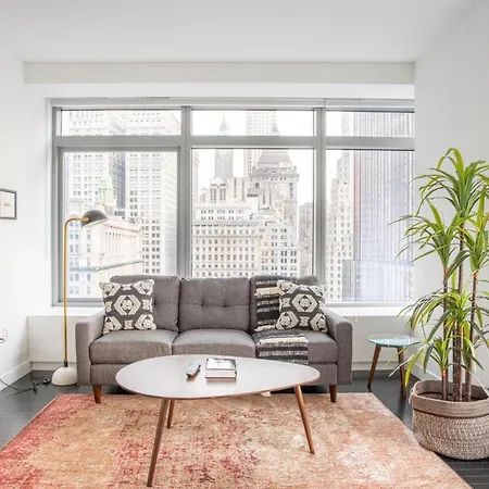 Financial District 1br W Wd Gym Elevator Nyc-1361 * New York
