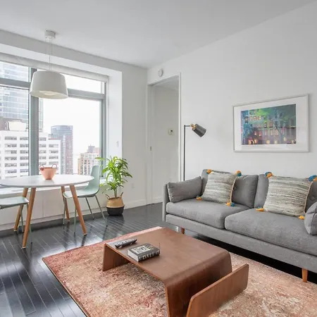 Apartment Financial District 1br W Wd Gym Elevator Nyc-1370 *