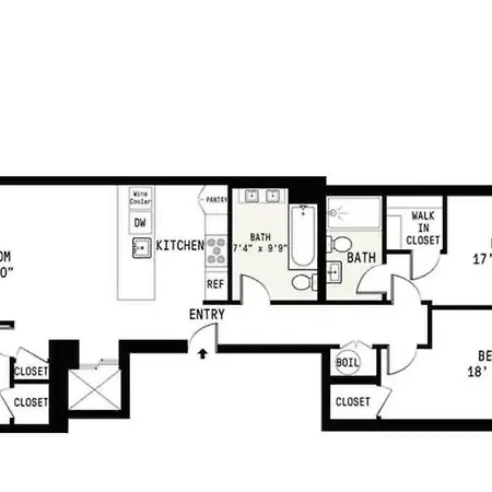 Apartment Luxurious Soho Apartment~ 2 Bedroom 2 Bathroom New York