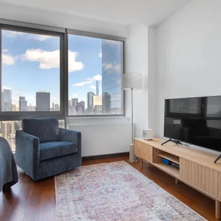 Apartment Blueground Hudson Yards Gym Rooftop Lounge Nyc-1454 *