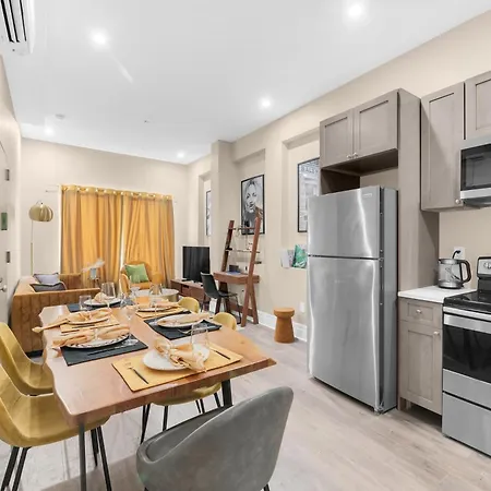 Spacious&renovated Duplex Brooklynbackyard&wd Aparthotel New York