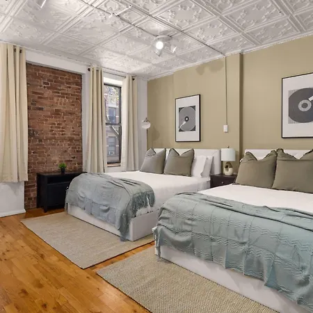 Manhattan Loft Bliss, Bright & Rustic Charm *