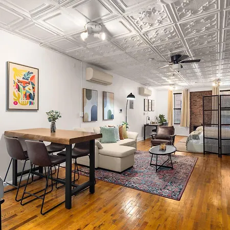 Manhattan Loft Bliss, Bright & Rustic Charm