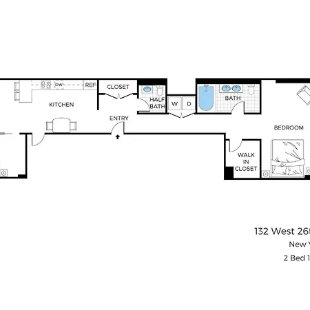 Apartment Modern 2br Terrace Wd & Elevator In Nomad *