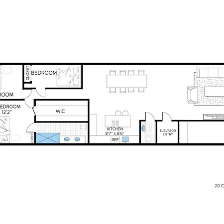 Stunning Full Floor 2500 Sf 3br Loft Elevator And Wd * New York