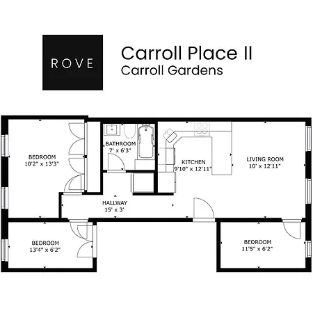 Apartment Carroll Place Ii - Bright 3br Carroll Gardens