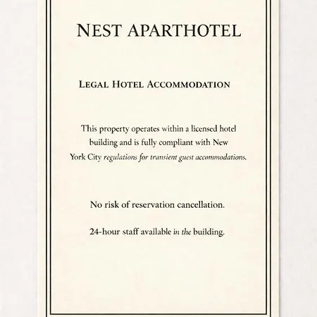 Nest 1 Bedroom Aparthotel Kitchenette 3* New York