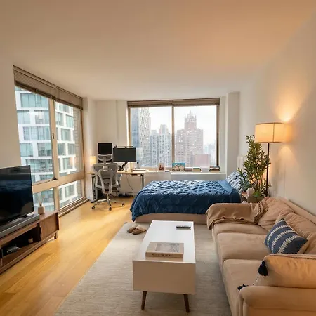 Midtown Manhattan Luxury 1br With Skyline Lifestyle Apartment *