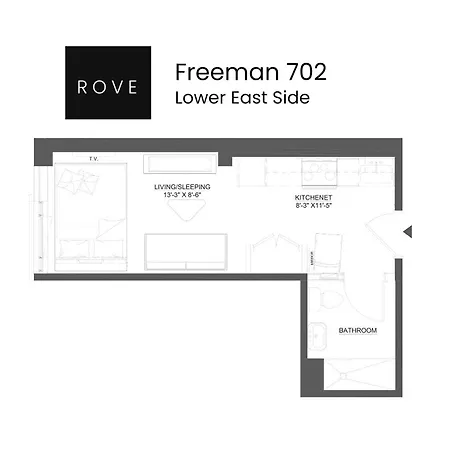 Freeman 702 By Rove Travel - With Shared Amenities Holiday home New York