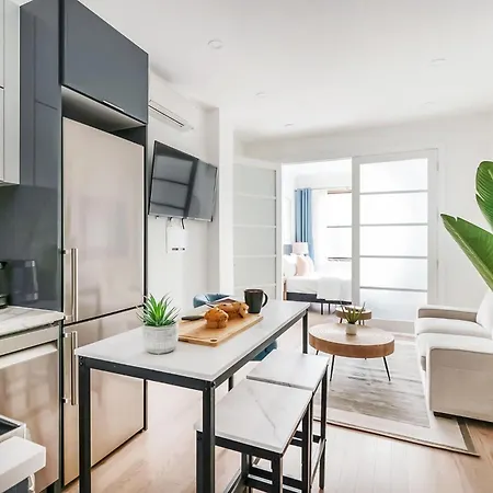 14-1b Sleek Modern 1br Union Square Wd In Unit * New York