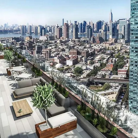1 Stop To Midtown Spectacular Panoramic View Luxury High Rise Corner 1 Bedroom Apartment New York