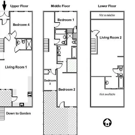 Apartment Lovely Brownstone In W Harlem 4 Bdr 3 Bath Deck Garden *